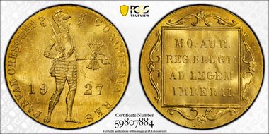 1927 Ducat KM-83.1  Au MS64