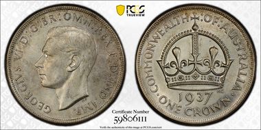 1937 Crown KM-34  Ag MS64