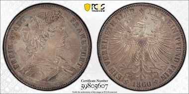 1860 Thaler KM-360 MS62