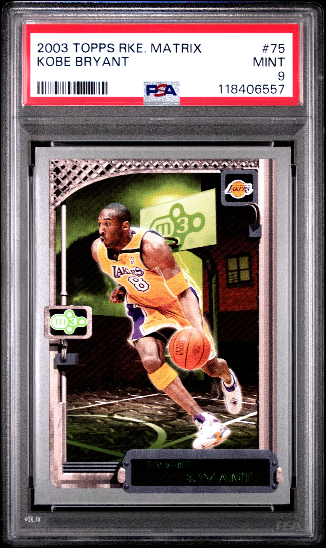 2003 Topps Rookie Matrix Kobe Bryant #75 Mint 9 front