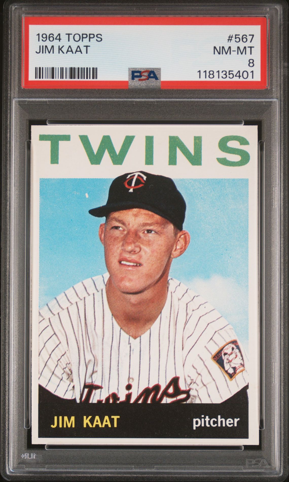 1964 Topps TOPPS #567 Jim Kaat front