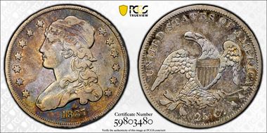1837 25C VF20