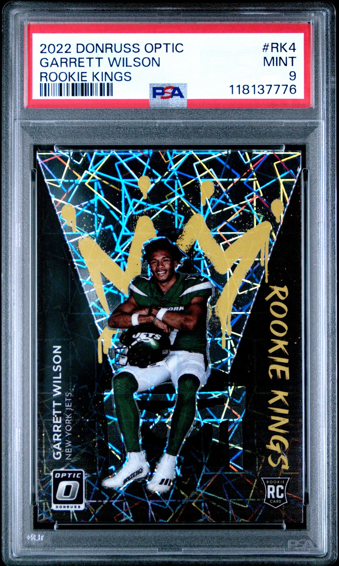 2022 Panini Donruss Optic Rookie Kings Garrett Wilson #Rk4 Mint 9 front