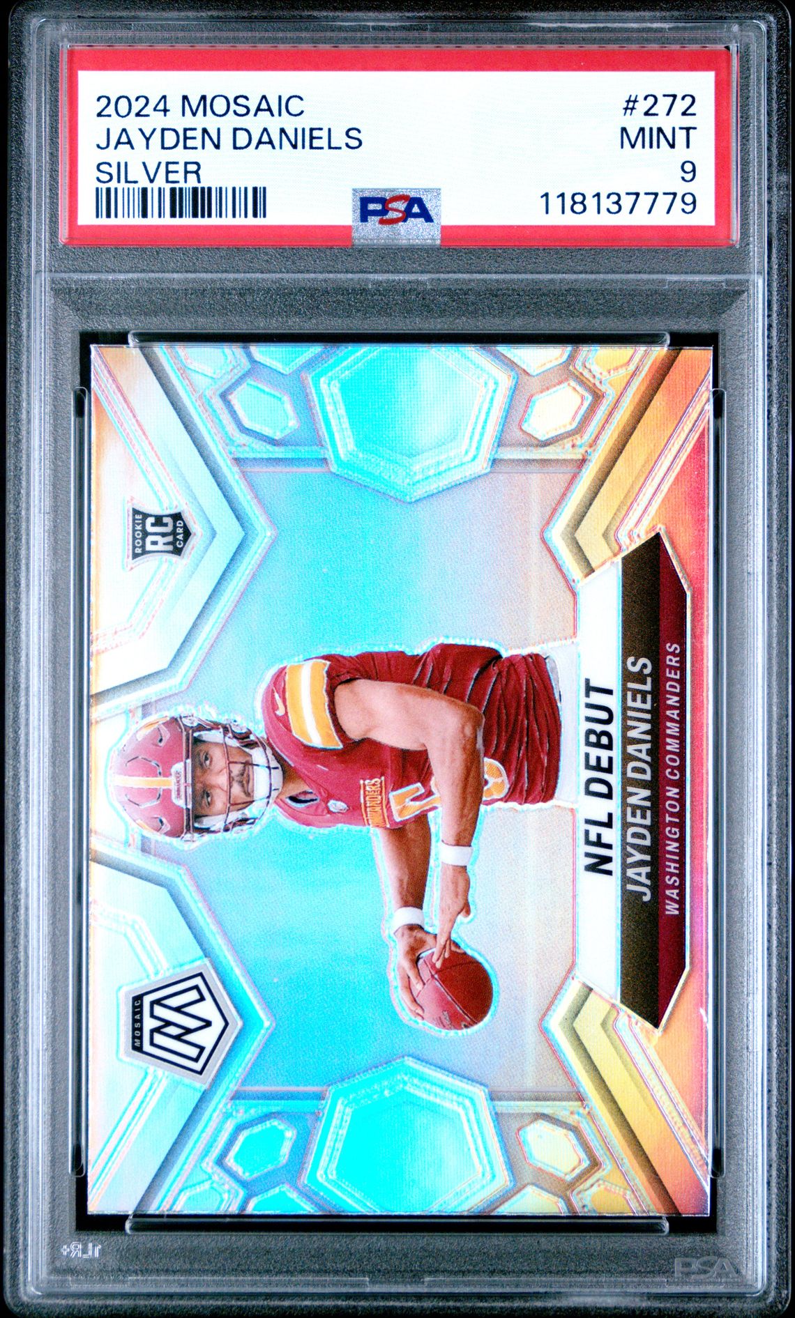 2024 Panini Mosaic Jayden Daniels #272 (Silver) Mint 9 front