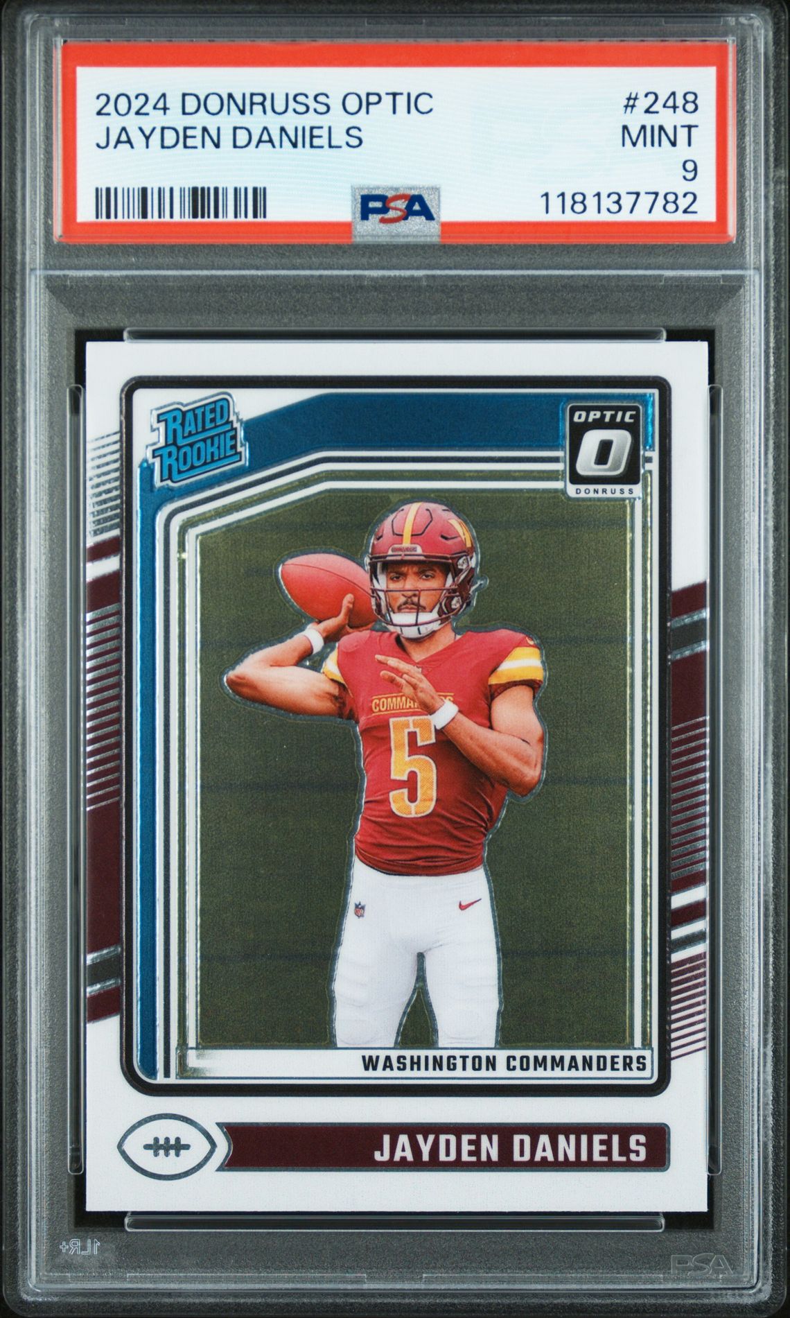 2024 Panini Donruss Optic Jayden Daniels #248 Mint 9 front