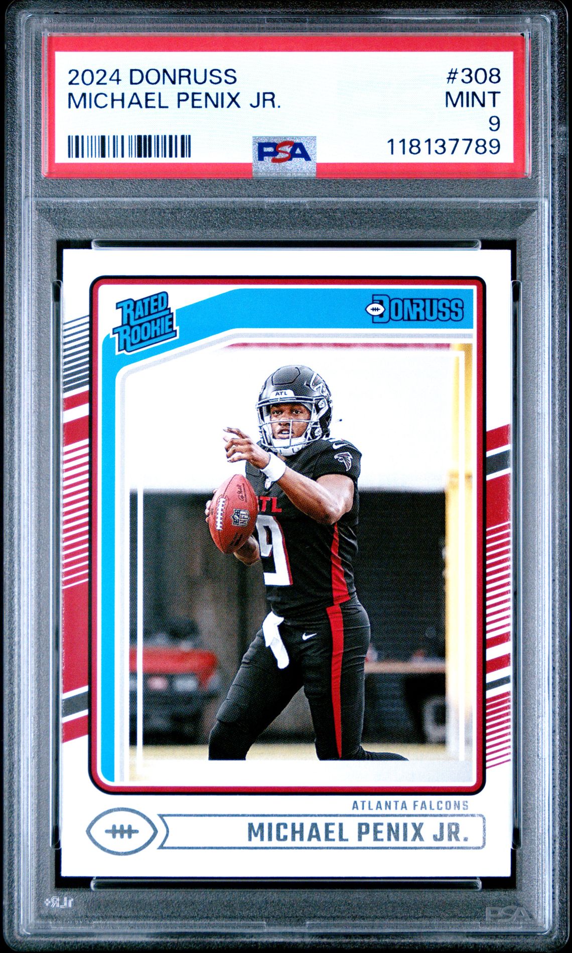 2024 Panini Donruss Michael Penix Jr. #308 Mint 9 front