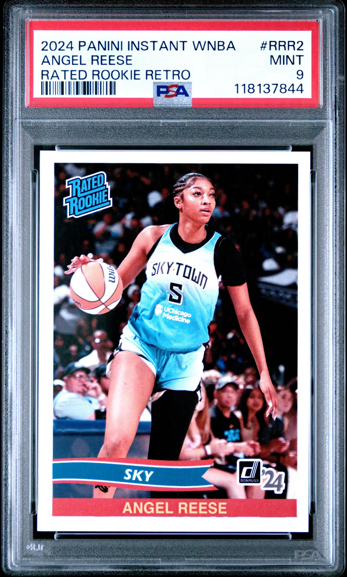 2024 Panini Instant Wnba Rated Rookie Retro Angel Reese #Rrr2 Mint 9 front