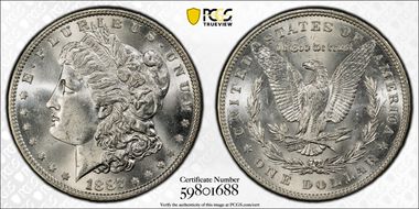 1887 $1 MS63