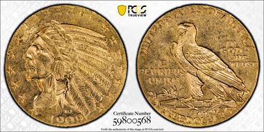 1909-D $5 MS63
