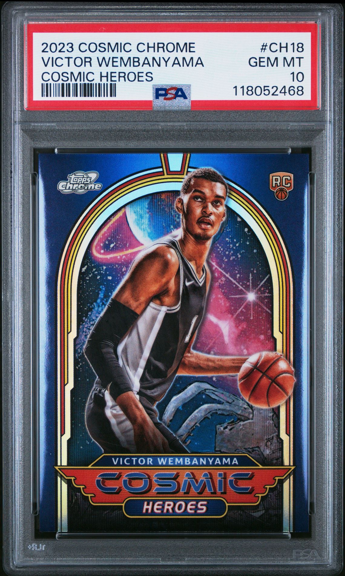 2023 Topps TOPPS COSMIC CHROME COSMIC HEROES #CH18 Victor Wembanyama front