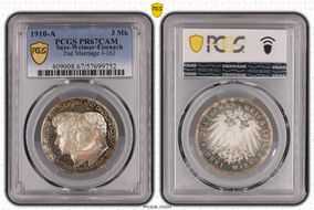 1910-A 3 Mk 2nd Marriage J-162 PR67CAM
