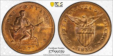 1933-M 1C KM-163 MS64RB