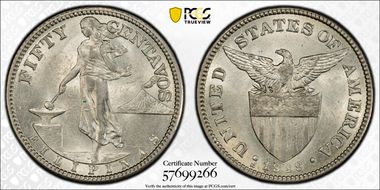 1919-S 50C MS62