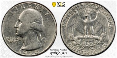 1970-D 25C DDO FS-101 XF45