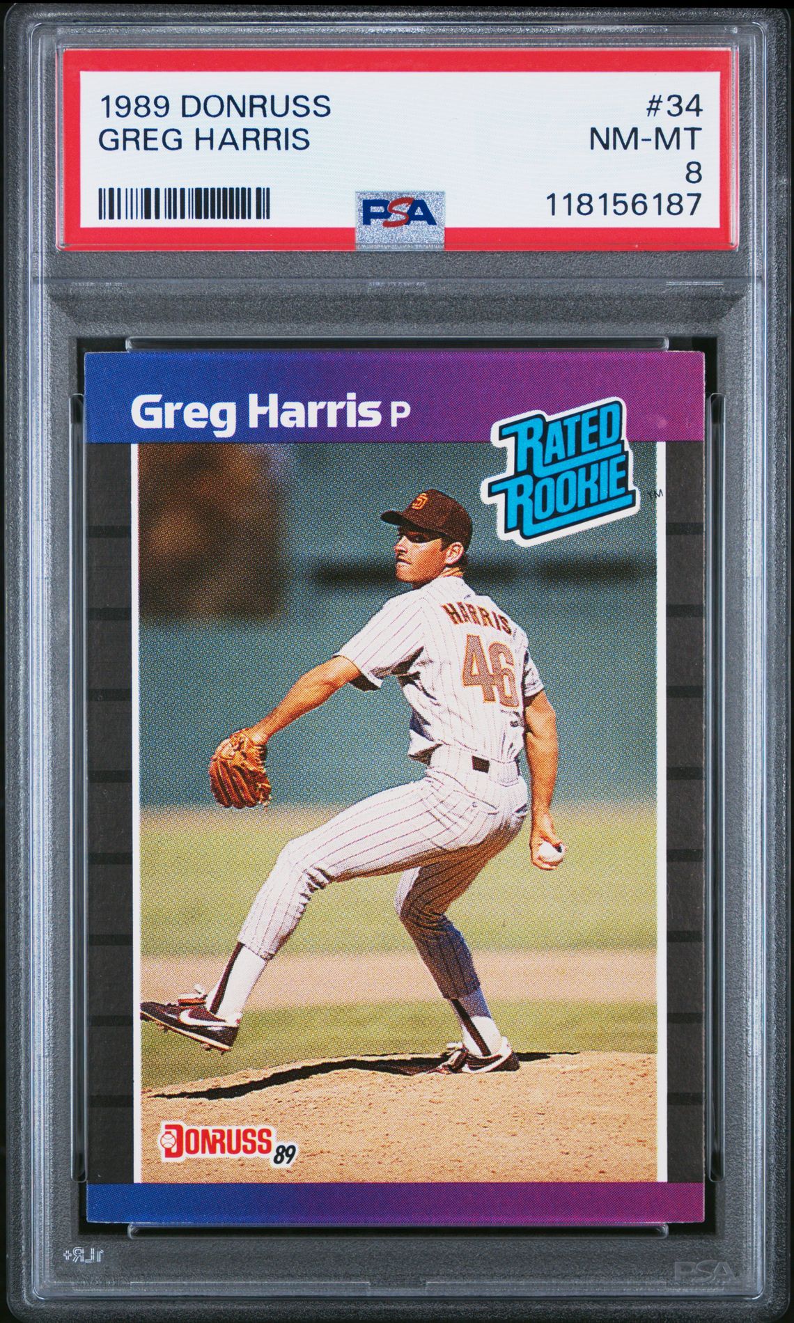 1989 Panini Donruss #34 Greg Harris front