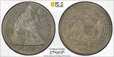 1845 $1 XF40