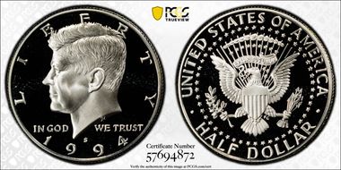 1994-S 50C Silver PR70DCAM