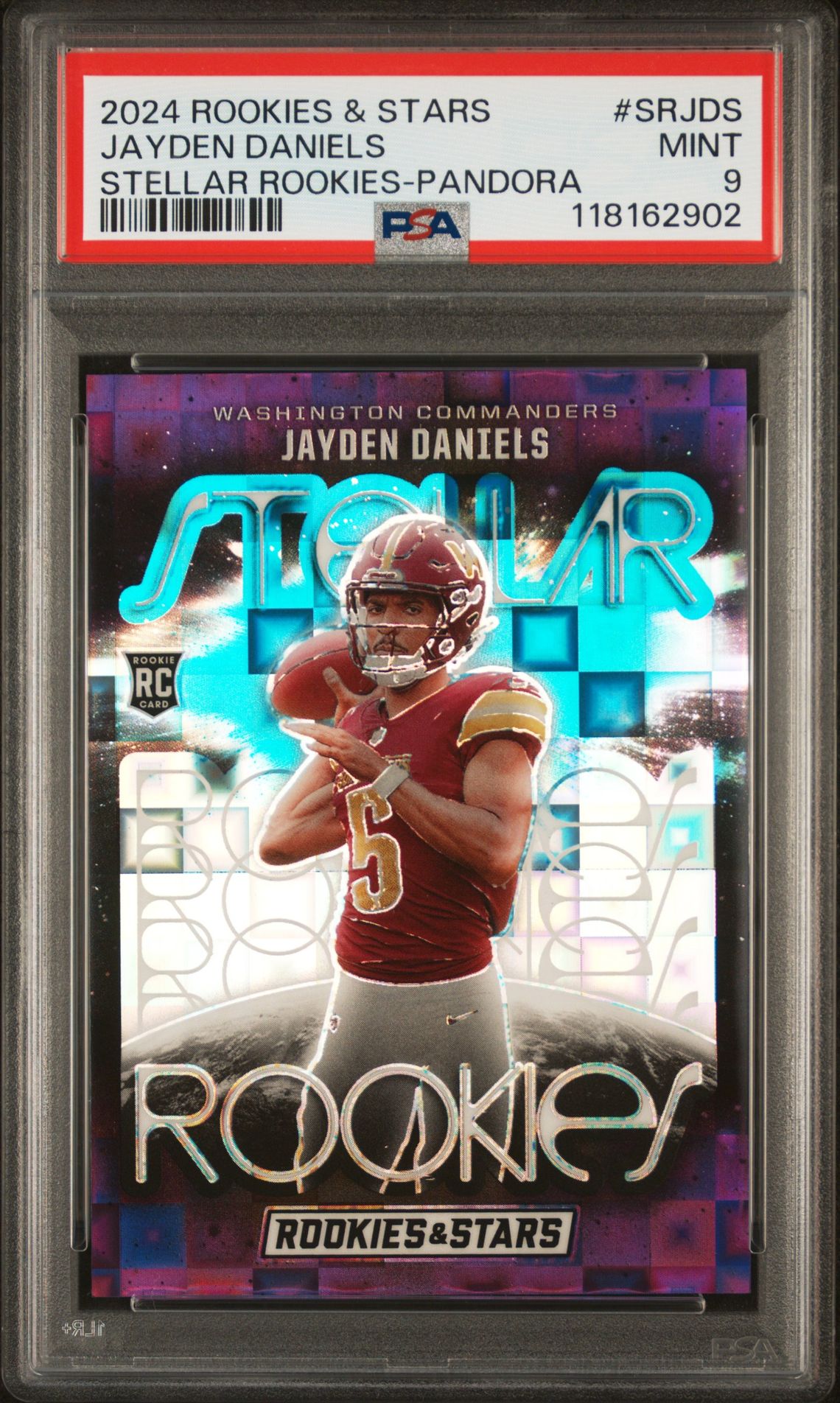 2024 Panini Rookies & Stars Stellar Rookies Jayden Daniels #Srjds (Stellar Rookies-Pandora) Mint 9 front