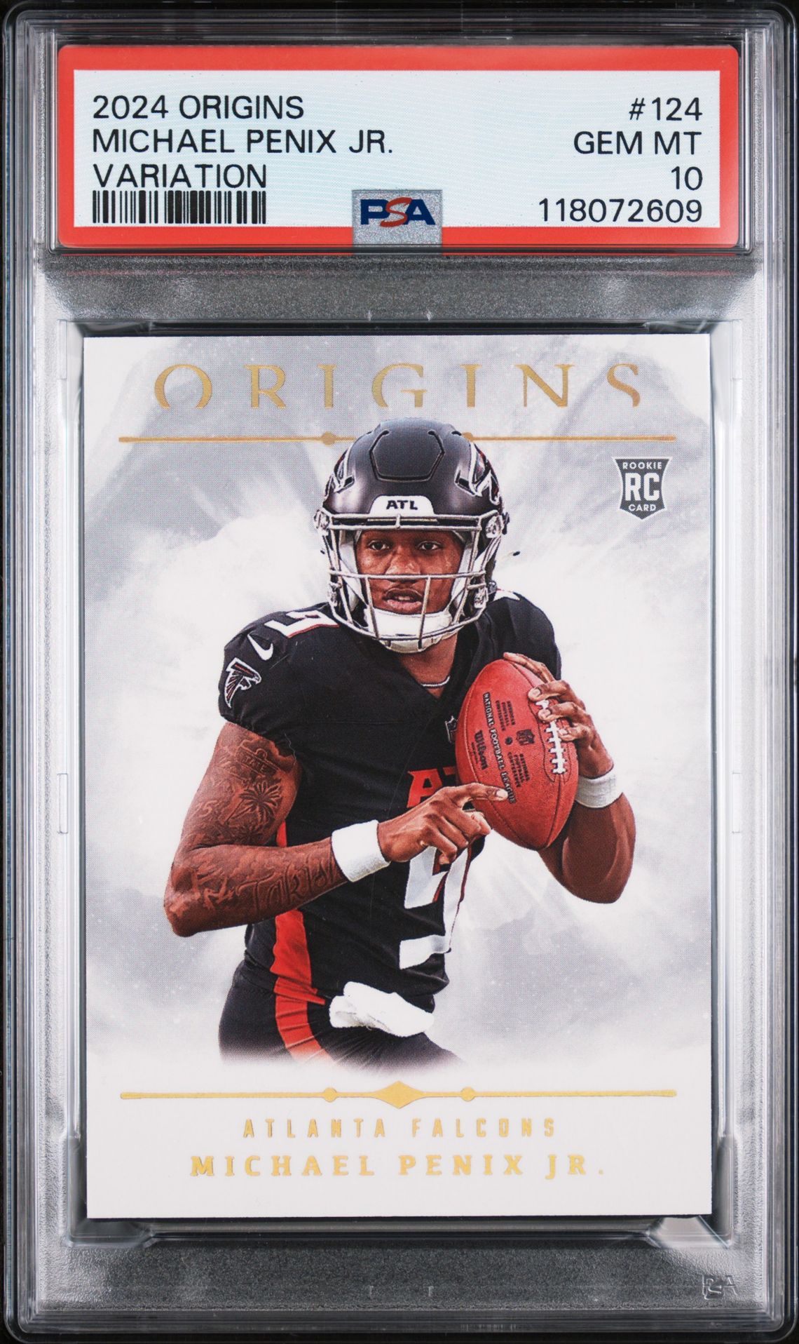 2024 Panini Origins Michael Penix Jr. #124 (Variation) Gem Mt 10 front