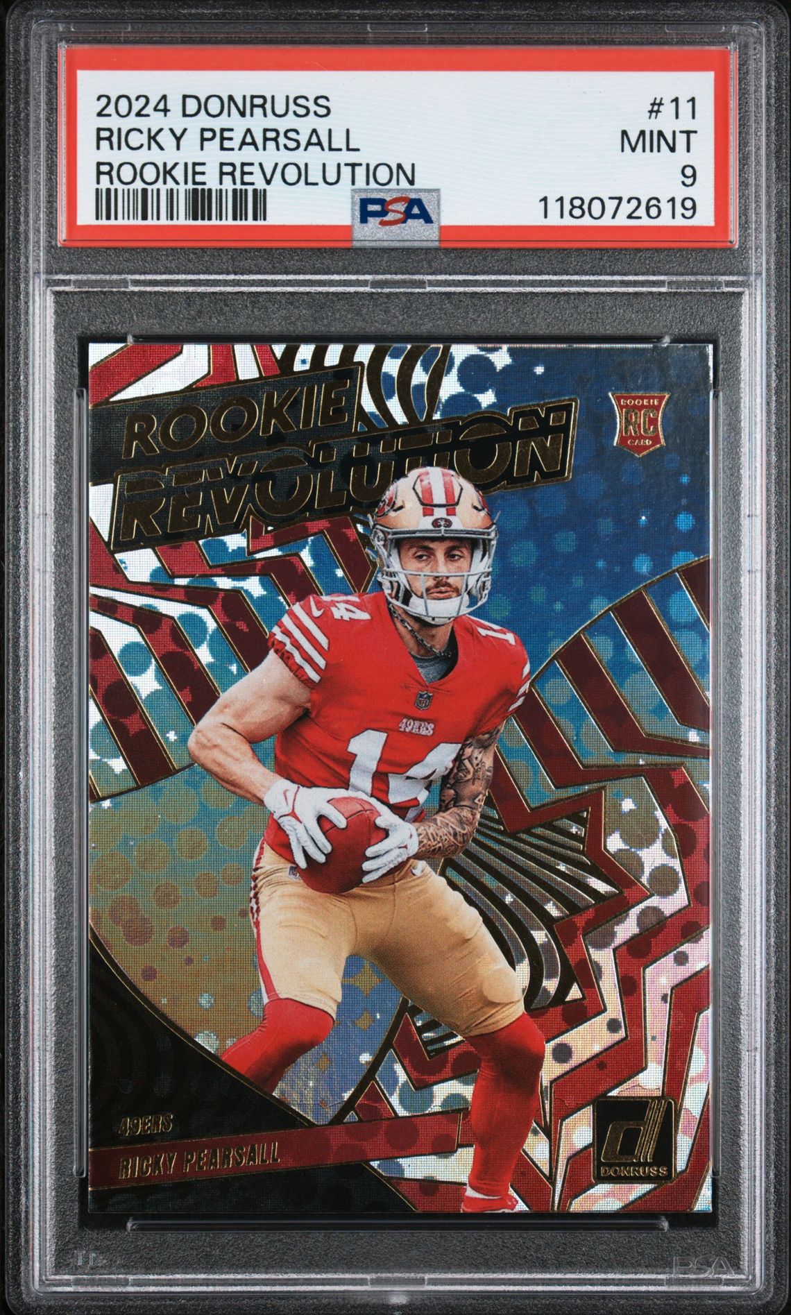 2024 Panini Donruss Rookie Revolution Ricky Pearsall #11 Mint 9 front