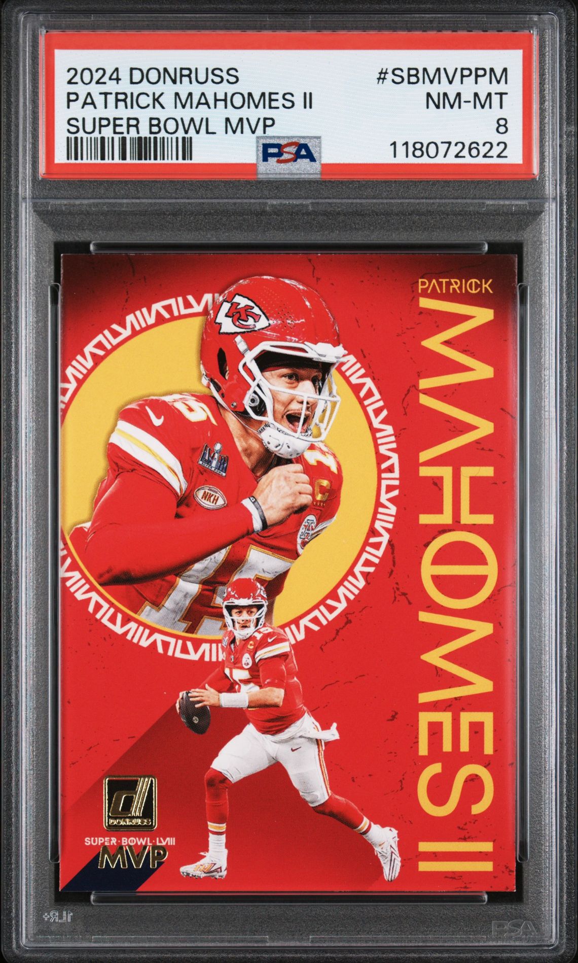 2024 Panini Donruss Super Bowl Mvp Patrick Mahomes Ii #Sbmvppm Nm-Mt 8 front