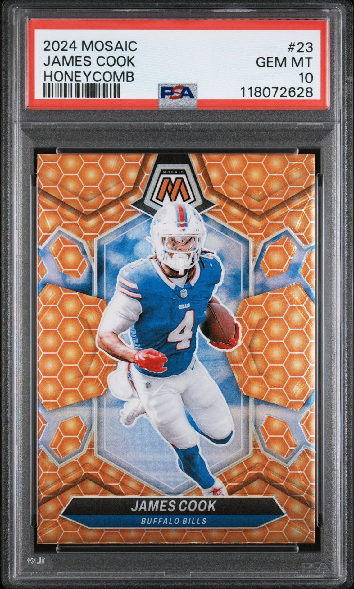 2024 Panini Mosaic James Cook #23 (Honeycomb) Gem Mt 10 front