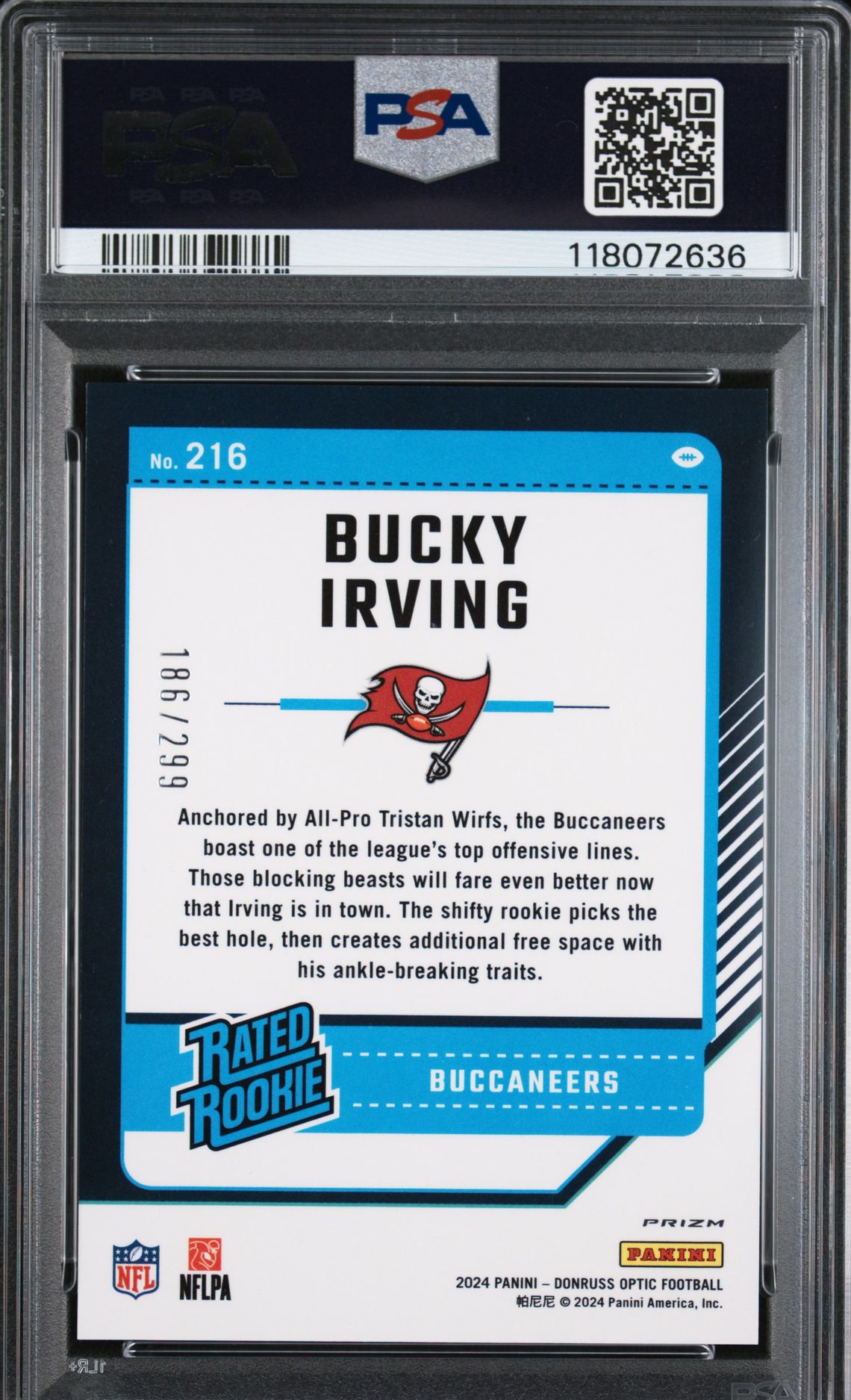 2024 Panini Donruss Optic Bucky Irving #216 (Aqua) Mint 9 back