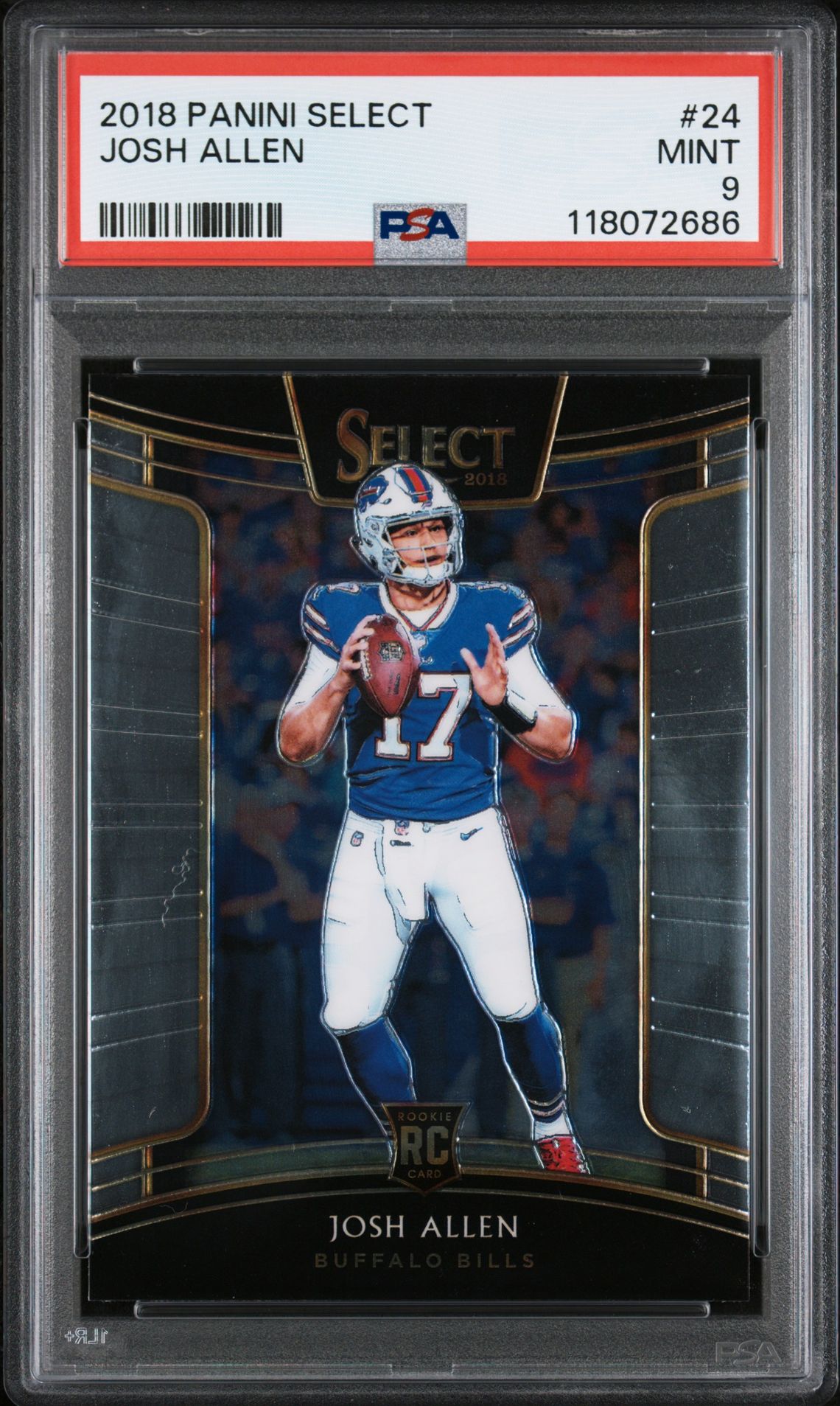 2018 Panini Select Josh Allen #24 Mint 9 front