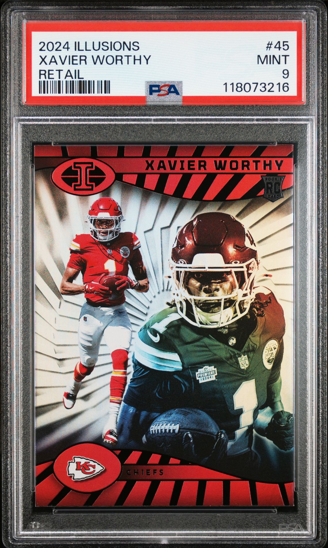 2024 Panini Illusions Xavier Worthy #45 (Retail) Mint 9 front
