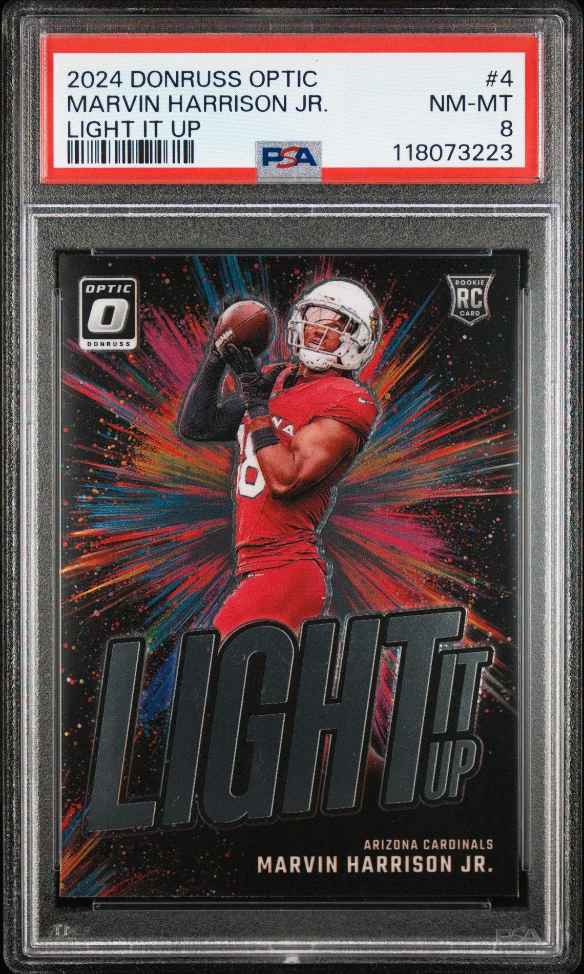 2024 Panini Donruss Optic Light It Up Marvin Harrison Jr. #4 Nm-Mt 8 front