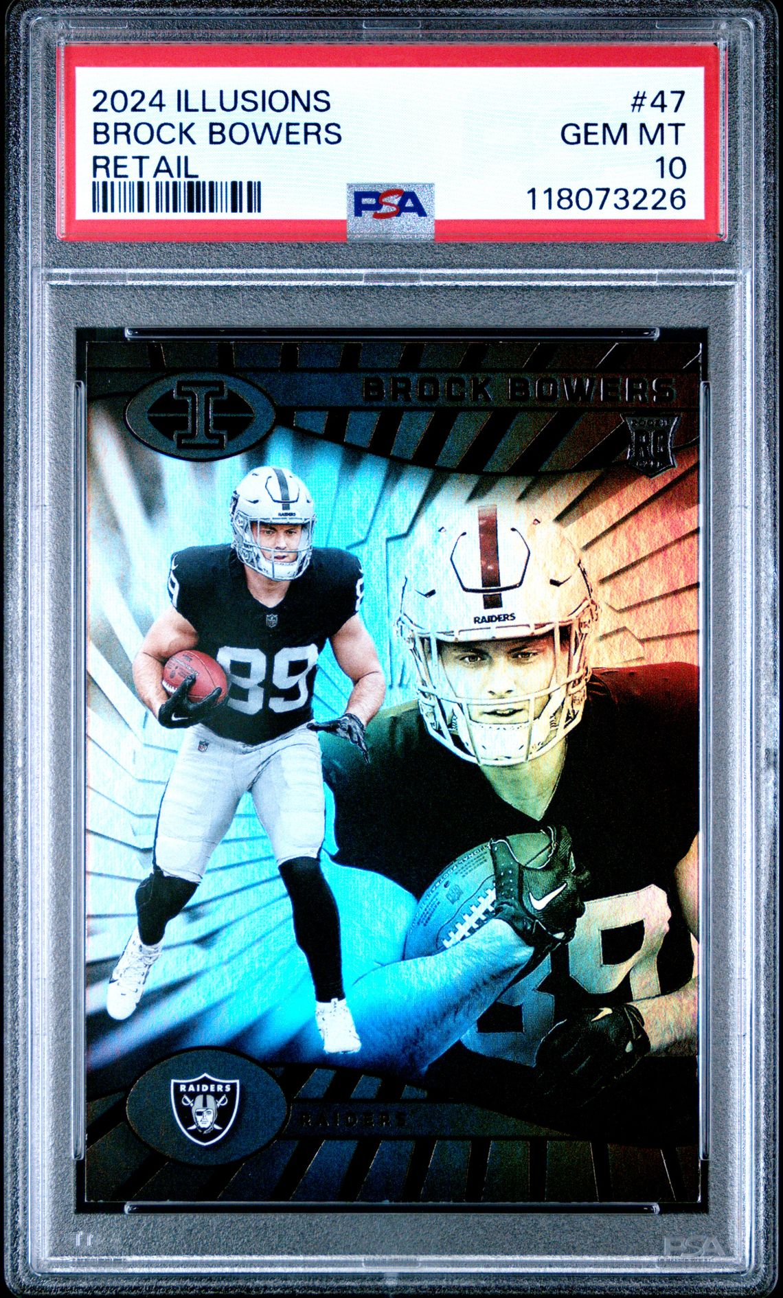 2024 Panini Illusions Brock Bowers #47 (Retail) Gem Mt 10 front