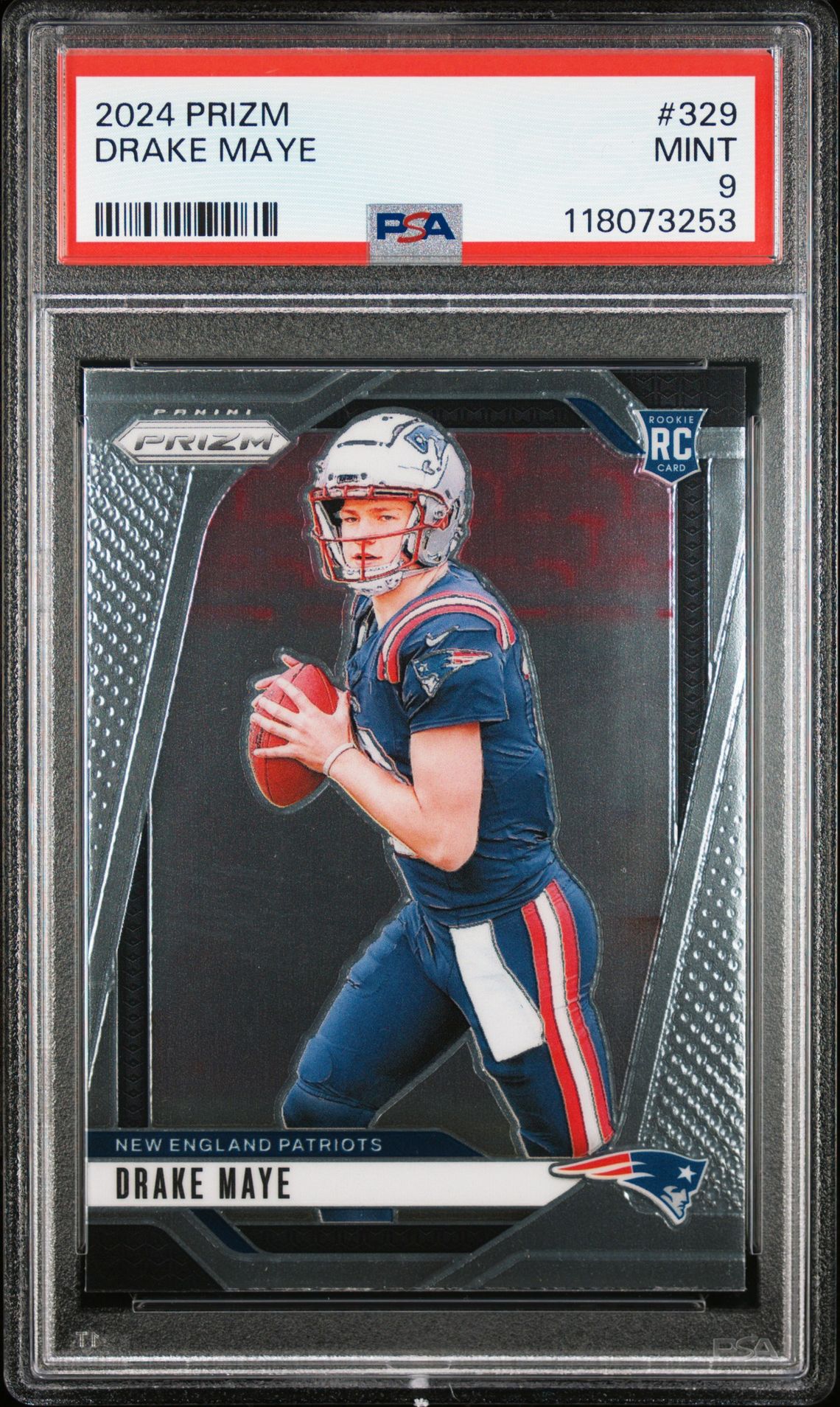 2024 Panini Prizm Drake Maye #329 Mint 9 front