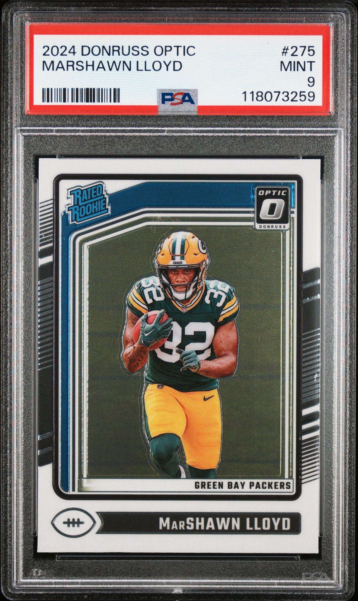 2024 Panini Donruss Optic Marshawn Lloyd #275 Mint 9 front