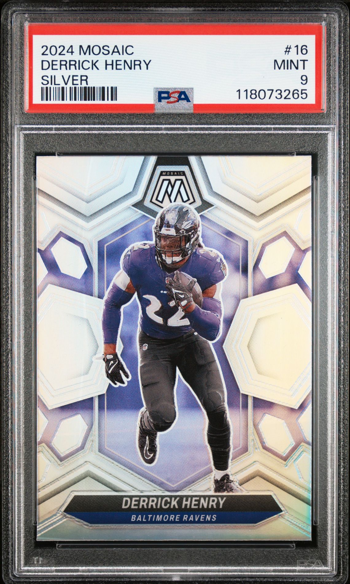 2024 Panini Mosaic Derrick Henry #16 (Silver) Mint 9 front