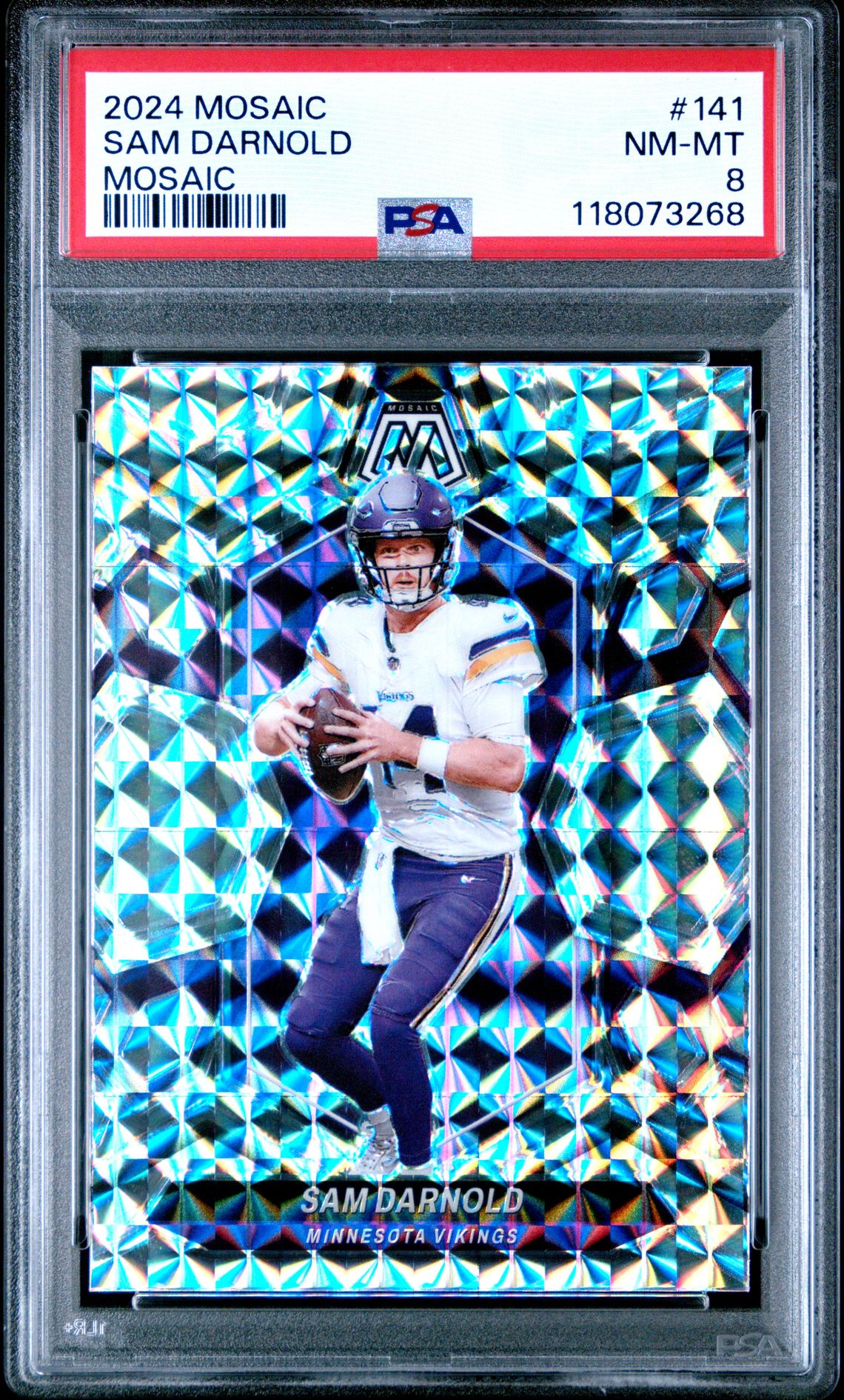 2024 Panini Mosaic Sam Darnold #141 (Mosaic) Nm-Mt 8 front