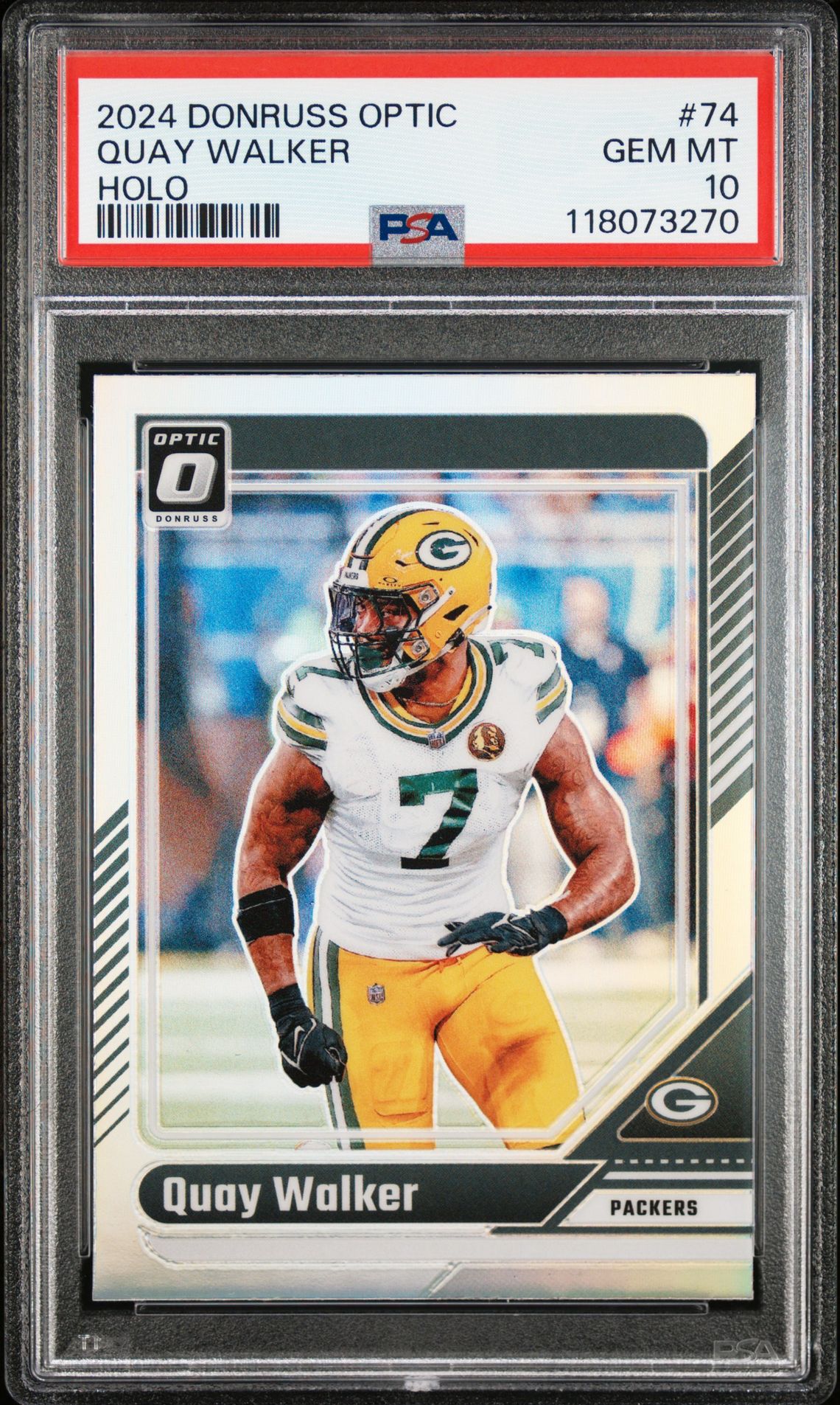 2024 Panini Donruss Optic Quay Walker #74 (Holo) Gem Mt 10 front