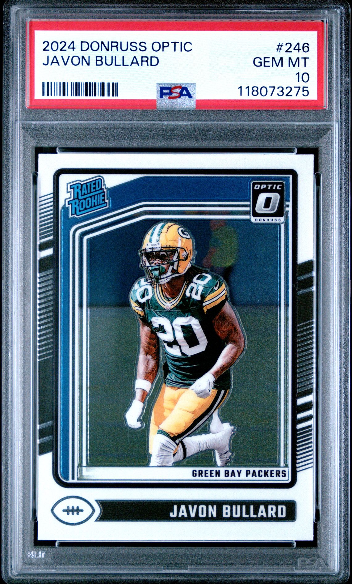 2024 Panini Donruss Optic Javon Bullard #246 Gem Mt 10 front