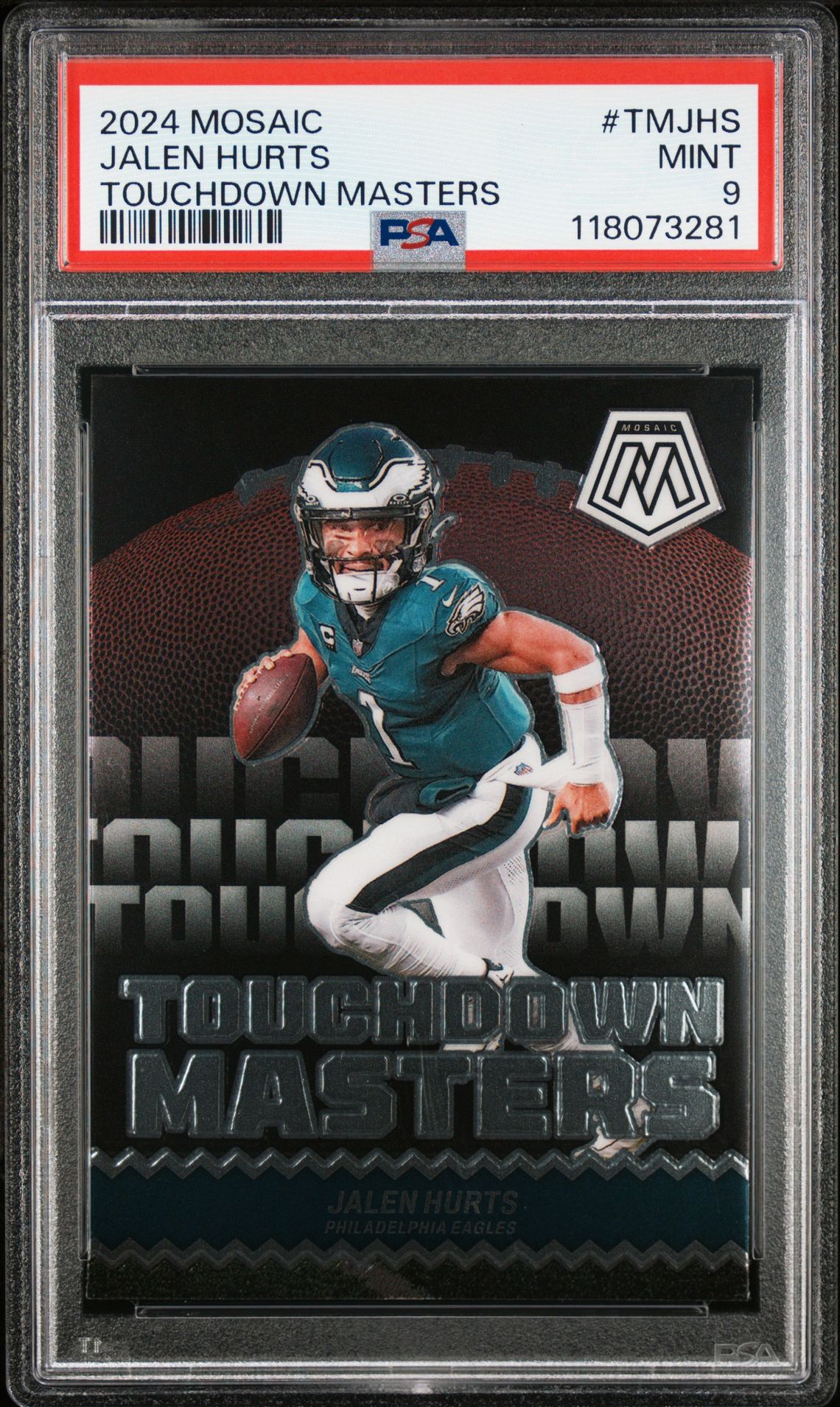 2024 Panini Mosaic Touchdown Masters Jalen Hurts #Tmjhs Mint 9 front