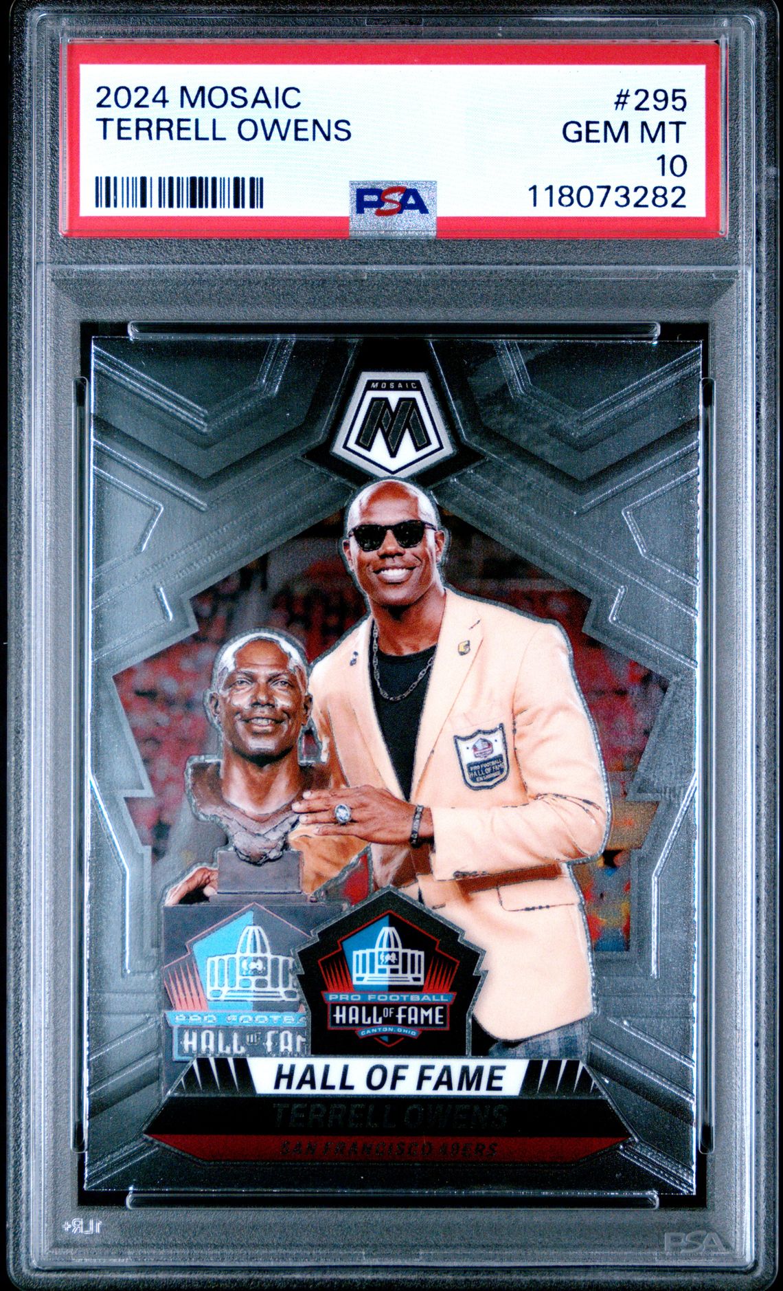 2024 Panini Mosaic Terrell Owens #295 Gem Mt 10 front