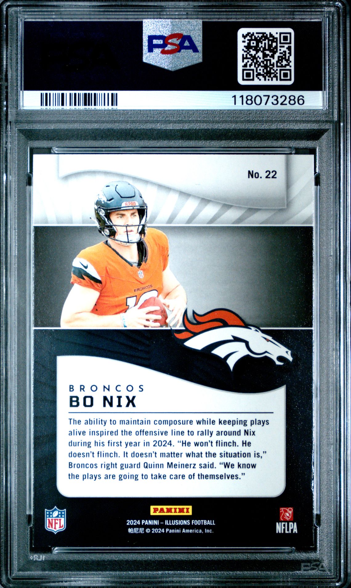 2024 Panini Illusions Bo Nix #22 (Retail) Nm-Mt 8 back