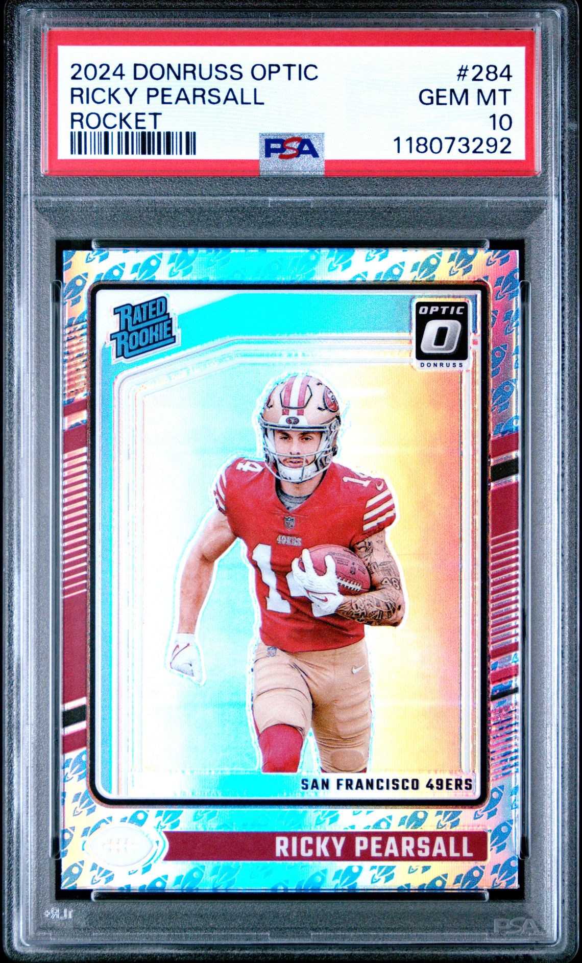 2024 Panini Donruss Optic Ricky Pearsall #284 (Rocket) Gem Mt 10 front