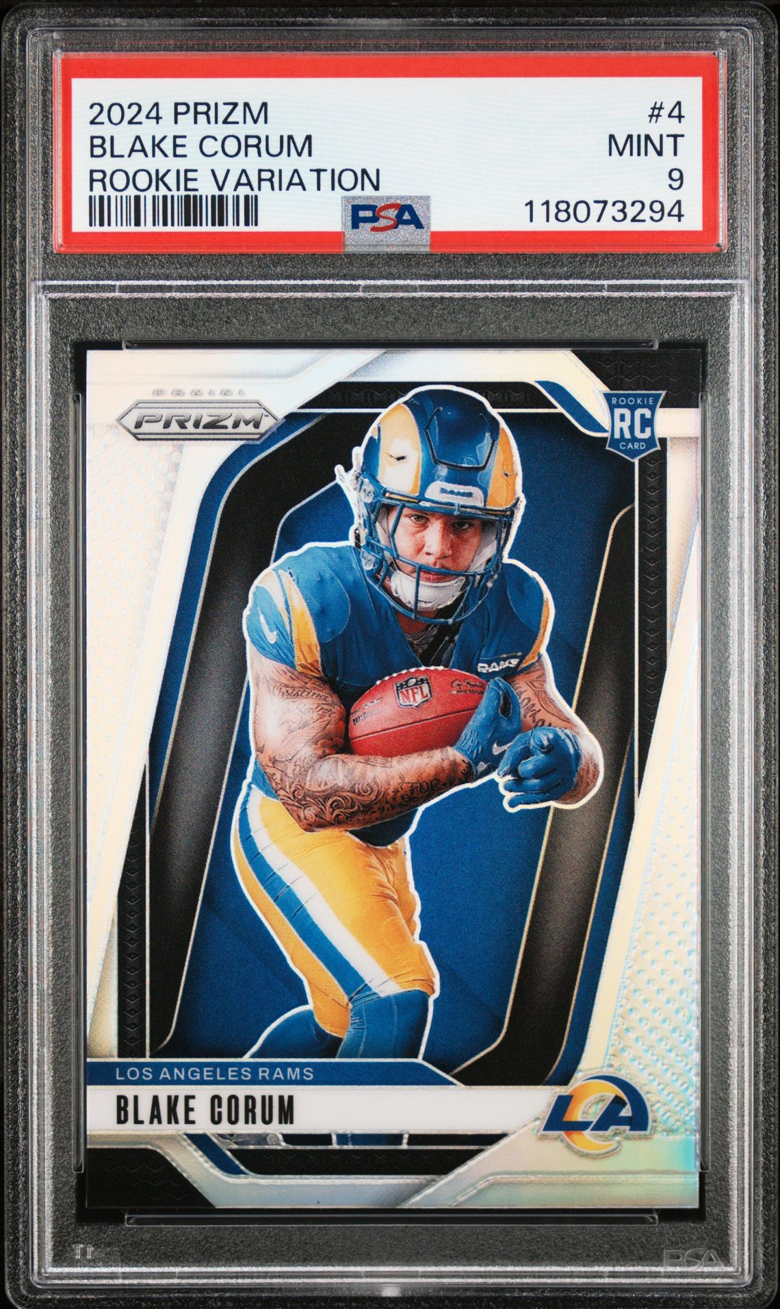 2024 Panini Prizm Rookie Variation Blake Corum #4 Mint 9 front