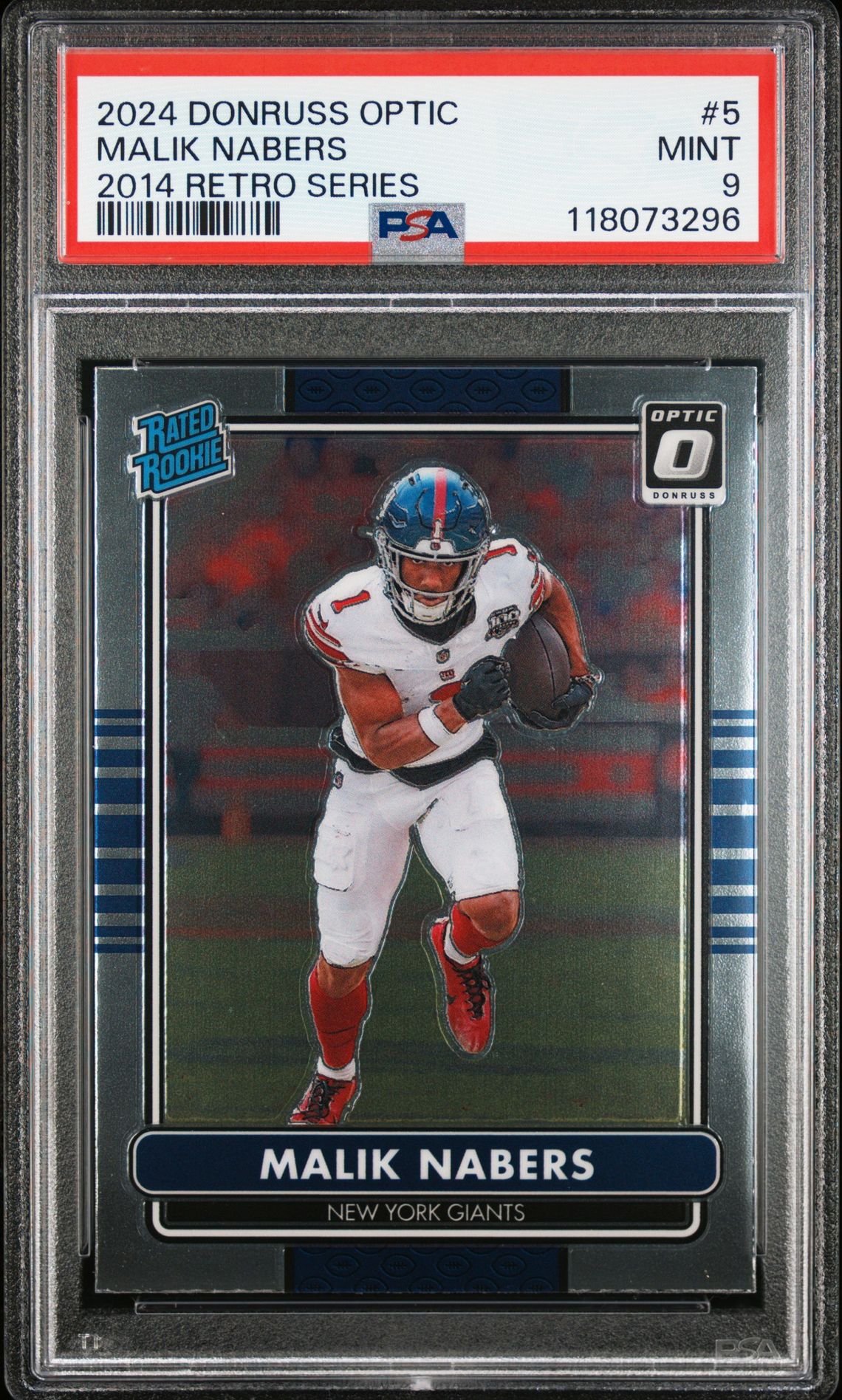 2024 Panini Donruss Optic 2014 Retro Series Malik Nabers #5 Mint 9 front