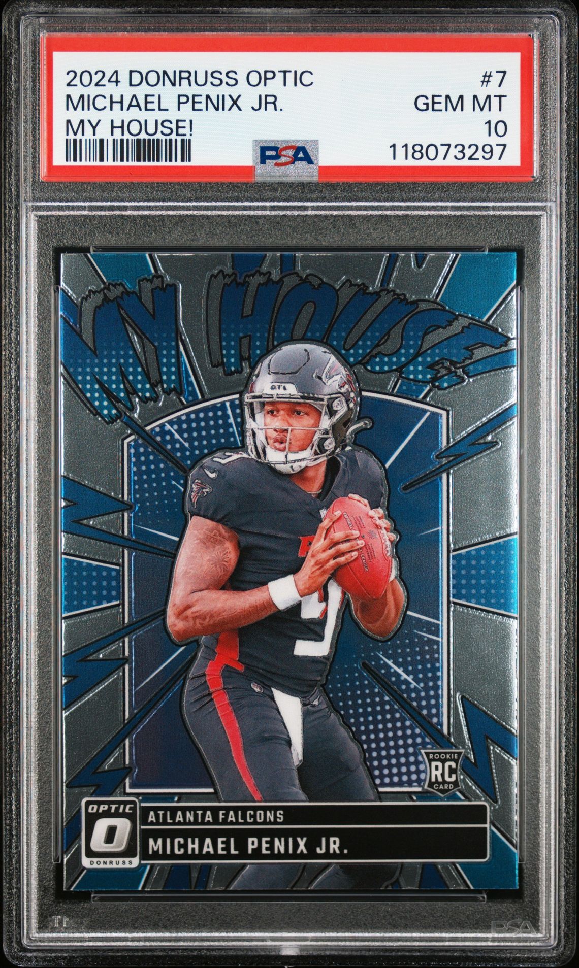 2024 Panini Donruss Optic My House! Michael Penix Jr. #7 Gem Mt 10 front