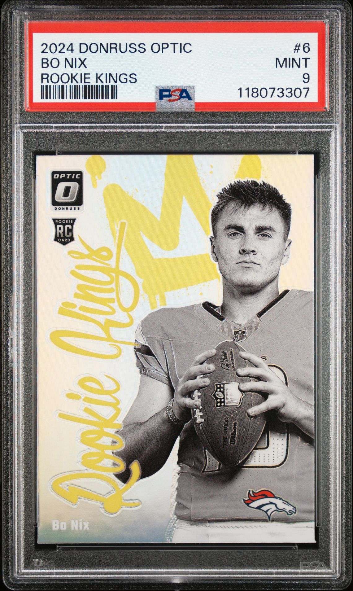 2024 Panini Donruss Optic Rookie Kings Bo Nix #6 Mint 9 front