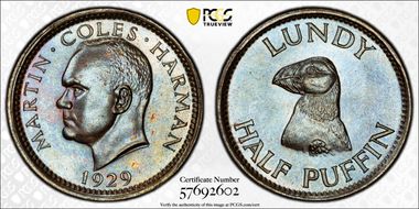 1929 1/2 Puf X-Tn1 MS64BN