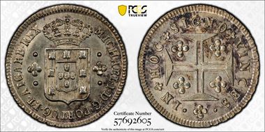 (1828-34) 60 Reis KM-382 MS63