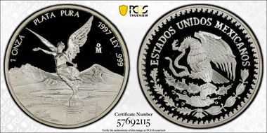 1997-Mo Onza Libertad Ag PR69DCAM