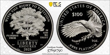 2025-W $100 Right To Petition PR69DCAM