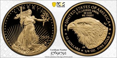 2025-W $10 Gold Eagle PR69DCAM